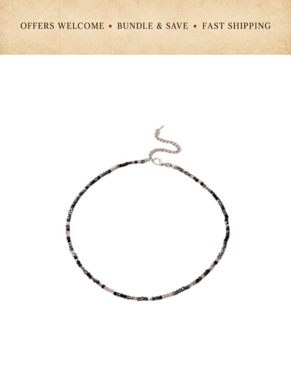 Boho Beaded Choker Necklace Handmade Rice Beads Summer Beach Jewelry